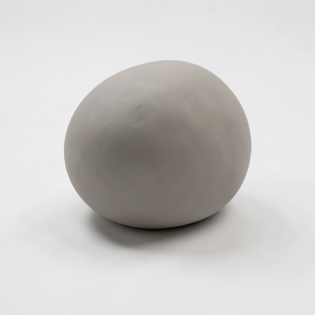 Soft clay-model render in pastel sage and cream tones, rounded handmade figures suggesting a stylized portrait scene