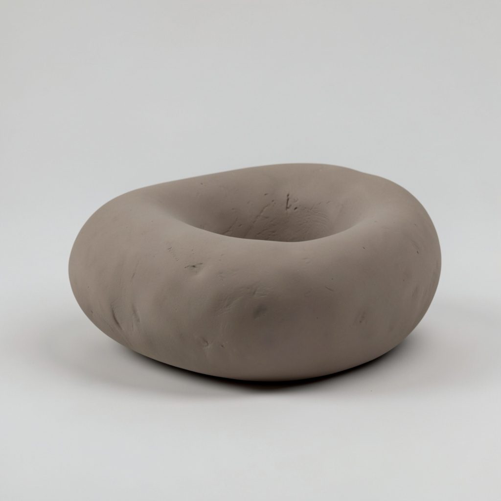 Soft clay-model render in soft sage green and cream, rounded handmade figures with a relaxed on-set feeling